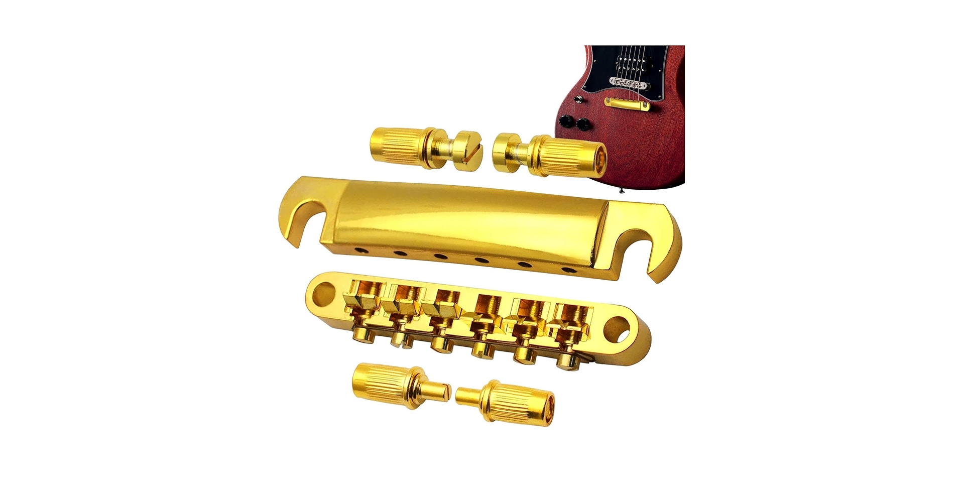 Amazon.co.jp: エレキギター用ブリッジセット - 亜鉛合金交換