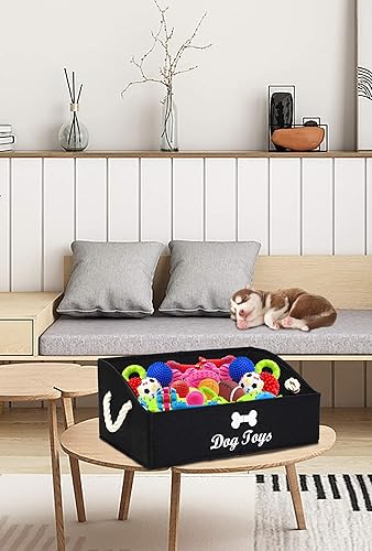 Miniatura 7 de Morezi Canastas de juguete grandes para perros y cachorros, perfectas para contenedores plegables para sala de estar, sala de juegos, armario,