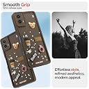 Pikkme Bumper Case for Moto G34 / G45 5G | Cute Fun Cartoon 3D Bear Silicone Full Body Protection Back Cover (Brown) gallery image