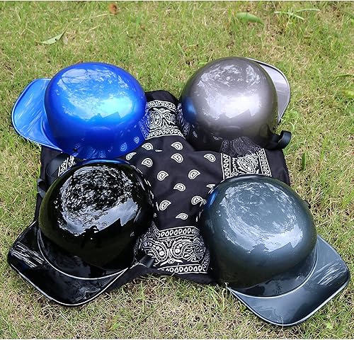 Miniatura 8 de Casco de motocicleta estilo béisbol unisex para adultos, aprobado por DOT