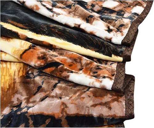 Miniatura 7 de Manta con diseño de lobo, 3.5 libras, ultra suave, de felpa, cálida