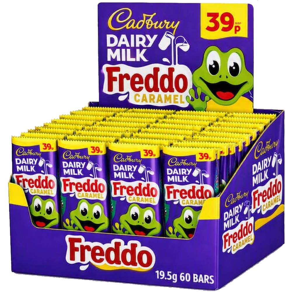Cadbury Dairy Milk Freddo Caramel Chocolate Bar 19.5g 39p PMP – Milk Chocolate with Caramel Centre – Individual Chocolate Bar – Choose Your Bar