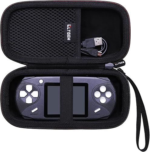 LTGEM - Funda compatible con juegos de mano BeijueTaddToy de 16 bits, color negro (solo funda)