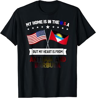 Antigua and Barbuda & USA T-Shirt