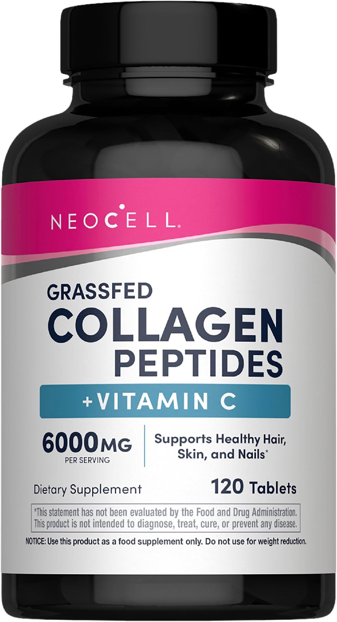 Neocell Super Collagen + C Â€“ 6,000Mg Collagen Types 1 & 3 Plus Vitamin C - 120 Tablets