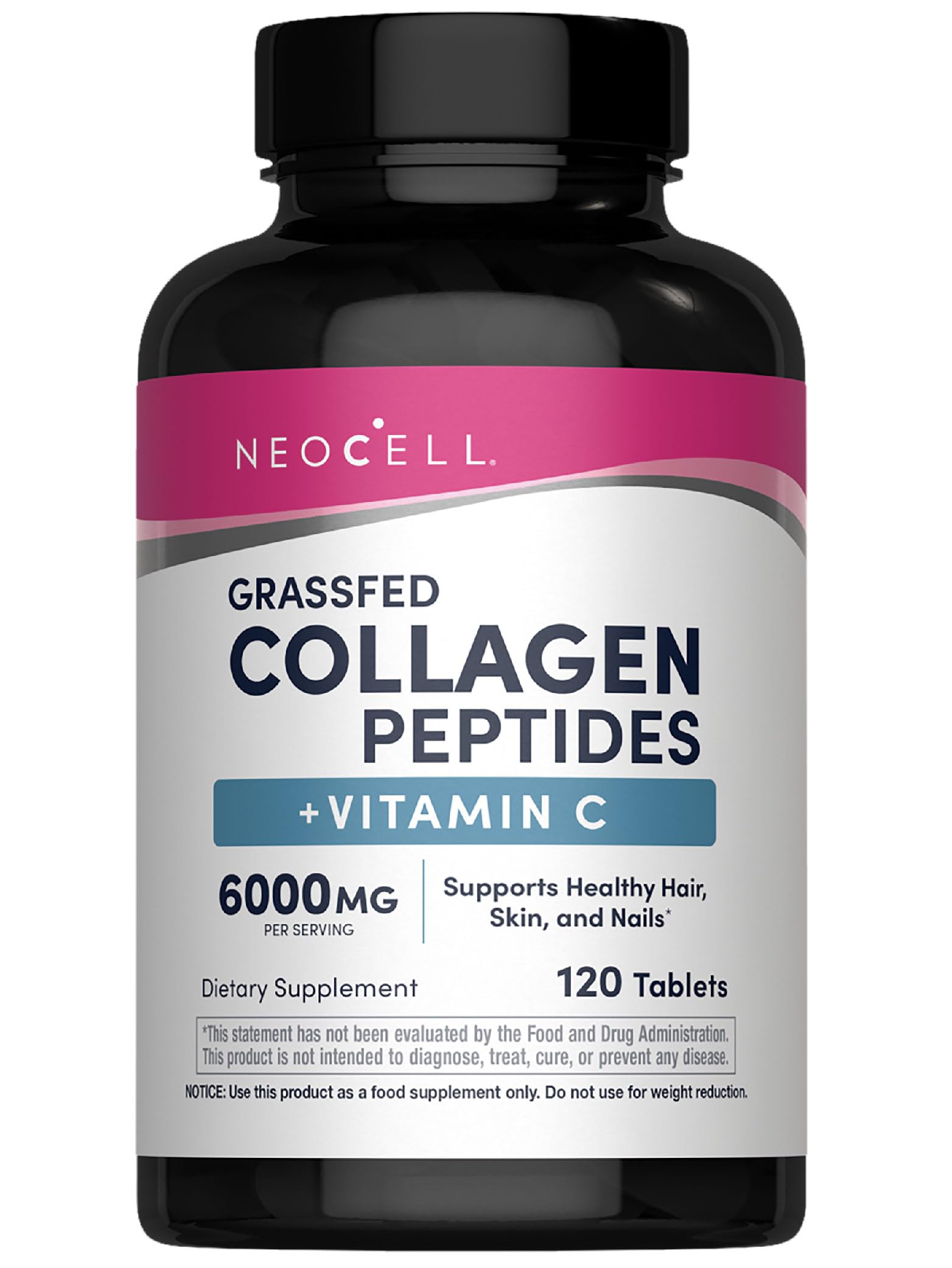 Neocell Super Collagen + C Â€“ 6,000Mg Collagen Types 1 & 3 Plus Vitamin C - 120 Tablets