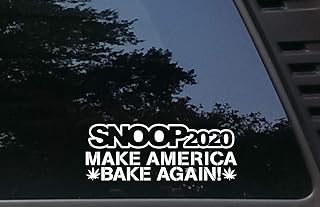 Snoop 2020 Make America Bake Again - 8" x 3" die Cut Vinyl Decal for Cars, Trucks, Windows, Boats, Tool Boxes, etc NOT Printed!