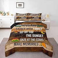 Vista 28 de Lake Life - Juego de edredón de tamaño King, juego de ropa de cama con remo de lago rústico, decoración de casa de lago, regalos para niños, vallas