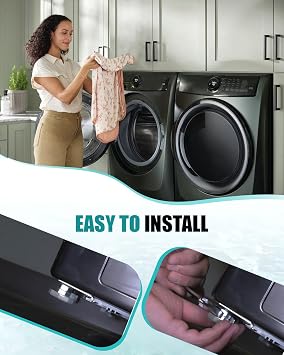 Washing Machine Leveling Legs Fit for LG Front Load Washers Galvanized Rust Resistant Noise Reduction Silent Adjustable 2in Base Replace AFC72755401 4 Pcs