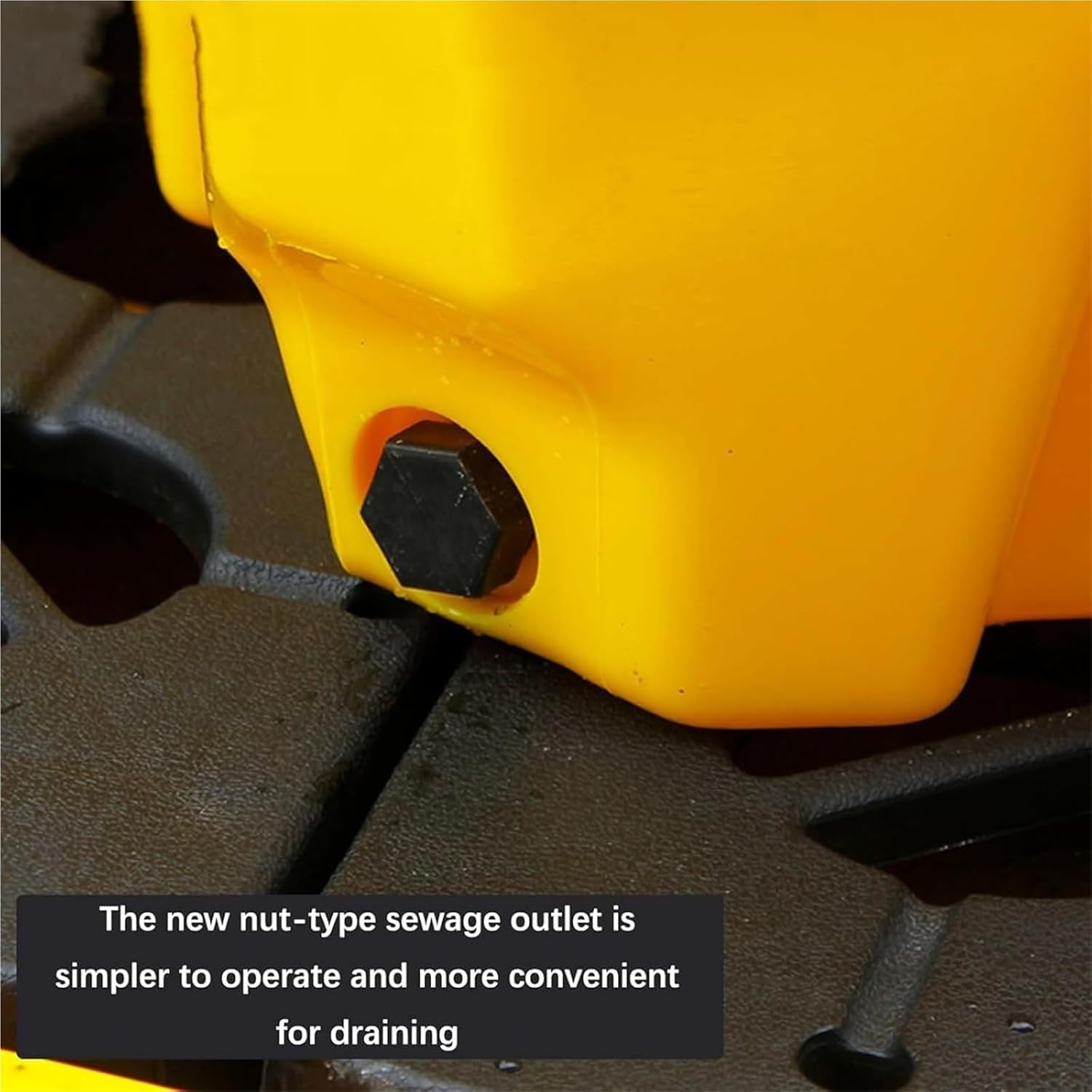 Drum Containment Spill Pallet, Spill Platform with Removable Flat Grate and Drain Outlet, Stackable Design and Durable, 25kg/40kg Load Capacity, Ideal for Industrial and Laboratory Use.(335*335*60mm)