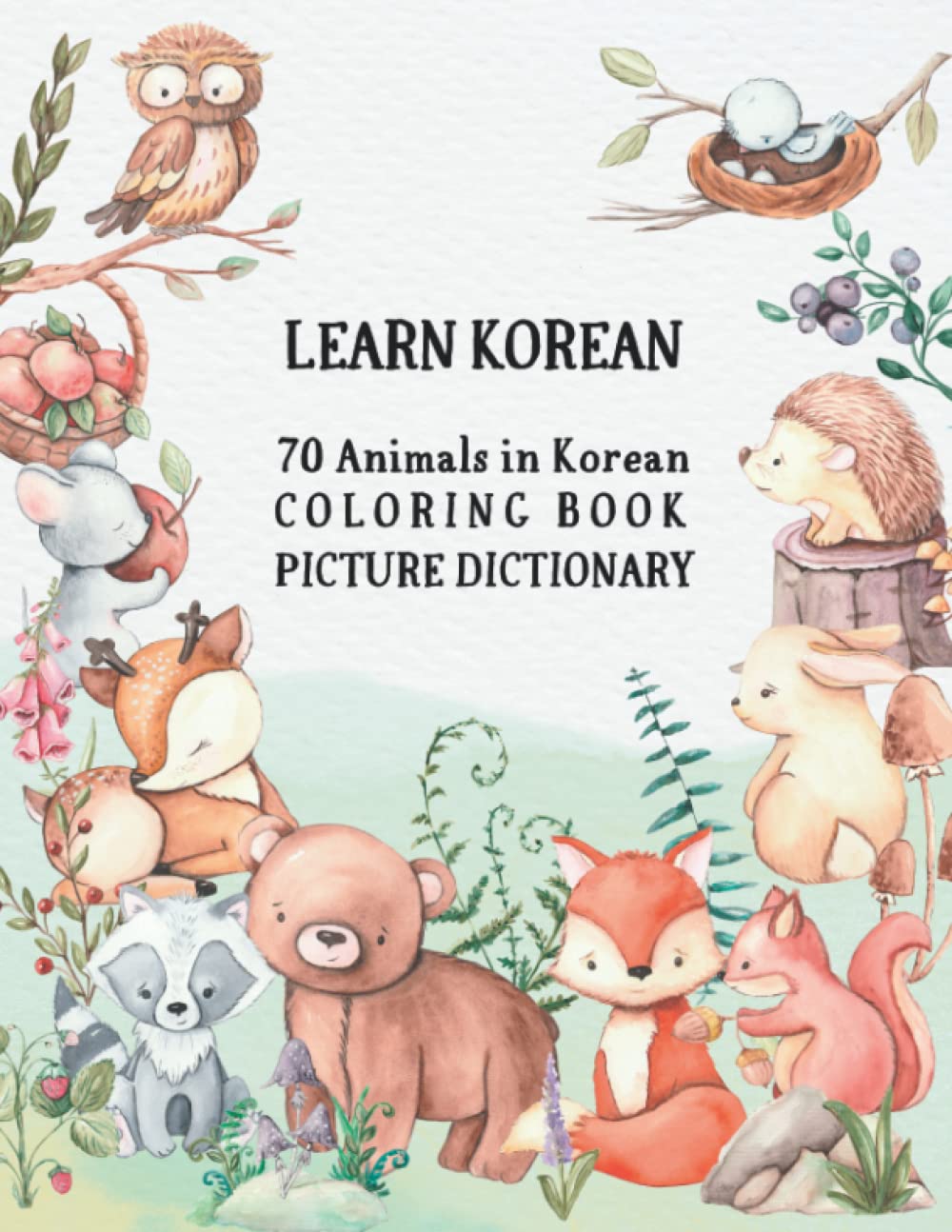 Buy Learn Korean 70 Animals in Korean Coloring Book (Picture
