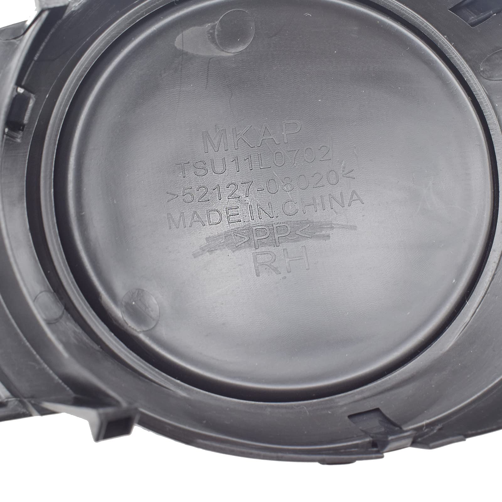 Right Side Bumper Light Trim Fog Light Cover For 2011-2017 Toyota Sienna – Black, Passenger 2011-2017 Sienna Fog Light Bezel