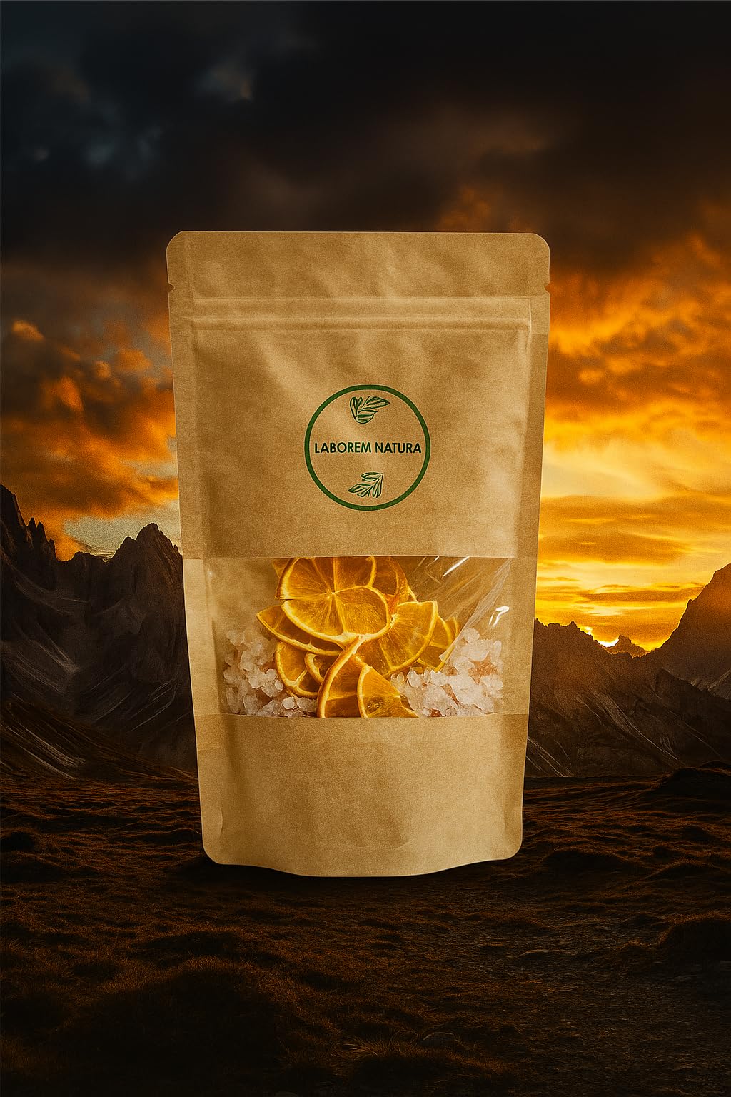 Laborem Natura Turunçgiller Banyo ve Ayak Tuzu | Mineralli Vücut Peelingi | Ferahlatıcı Spa Bakımı | Vegan | 350 g