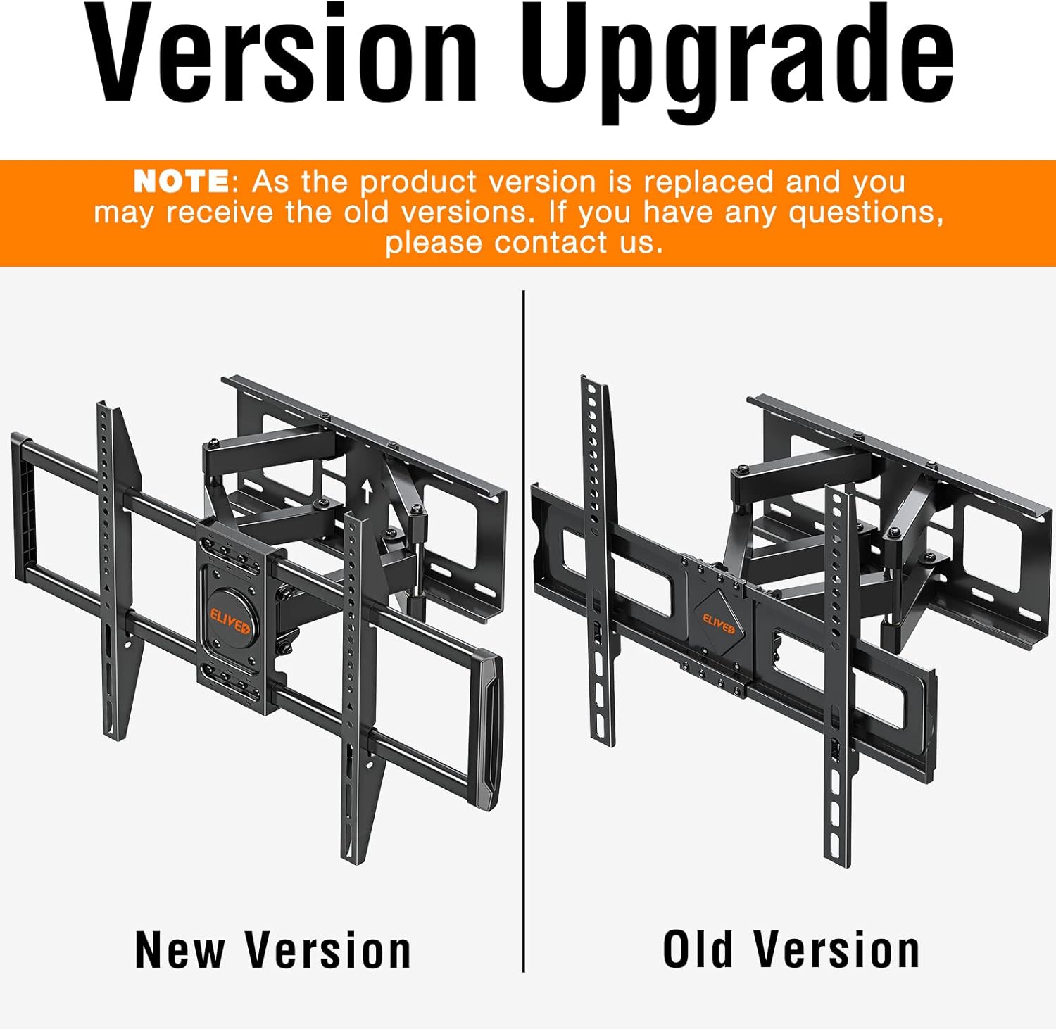 Buy ELIVED TV Wall Mount for Most 3775 Inch Flat Screen TVs, Swivel