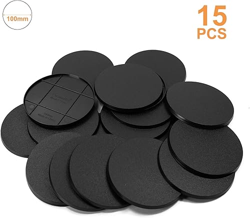 Vista 21 de Evemodel 40 unids 3.150 in bases redondas para juegos de guerra mesa simulación militar escena ABS plástico