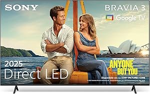 Sony BRAVIA 3 Smart TV 4K Direct LED Dolby Vision Atmos