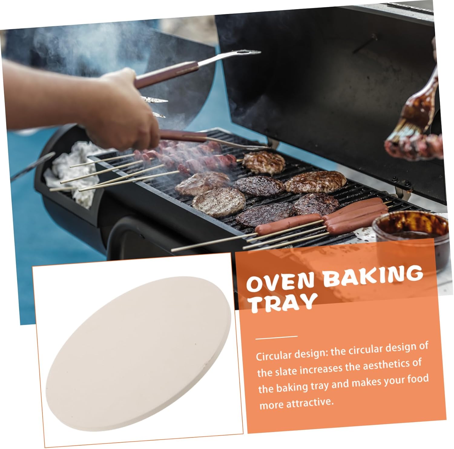 Round Pizza Stone for Oven Heavy Duty Cordierite Baking Pan Thermal Resistant Cooking Stone for Pizza and Bread for Home Kitchen and Grill