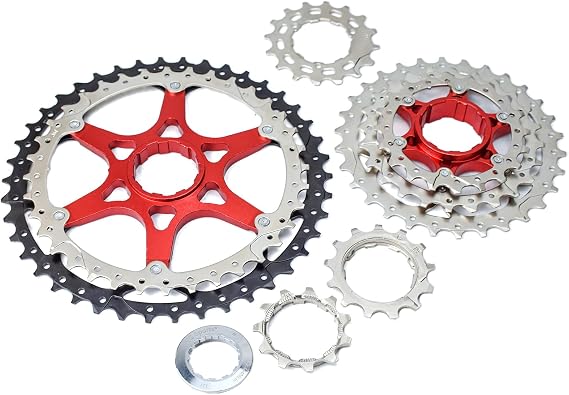 VG Sports 8-Speed MTB Group Set Bike Chain 11-42T Cassette 1x8 Speed Rear Derailleur & Shifter 8S 11-42T Set