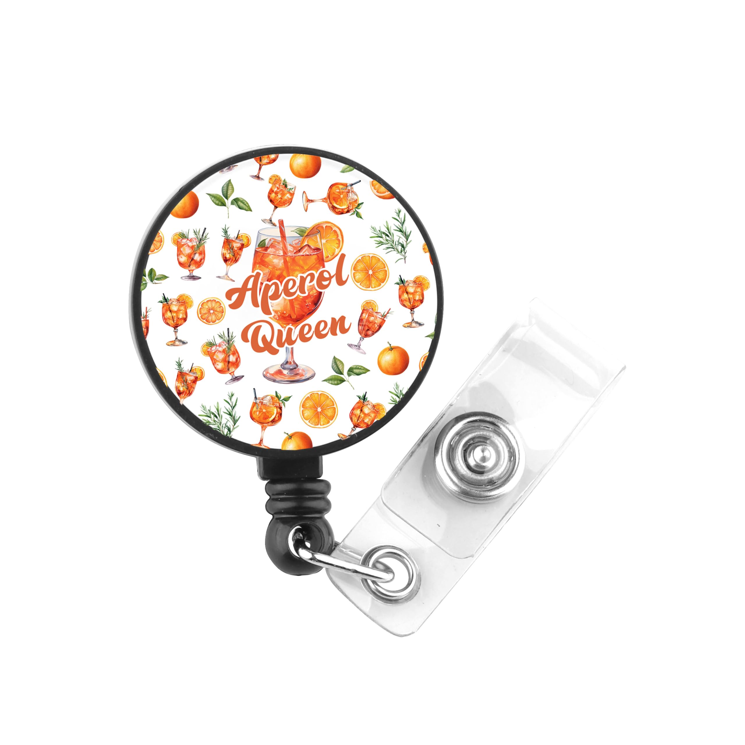PLITI Aperol Spritz Gift Italian Summer Spritz Gift Cocktail Lover Gifts Aperol Queen Badge Reel for Nurse Doctor (aperol Queen badgeU)
