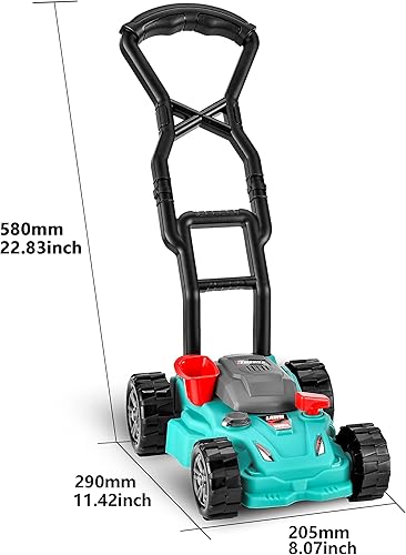 Miniatura 7 de Toy Choi's - Cortacésped de juguete para niños  Toy Choi's Pretend Play Series Kids Outdoor Green Push Lawn Toy Toy para niños de 4 a 7 años, juego