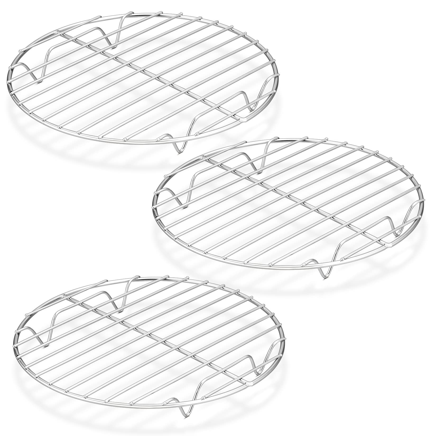 Snapklik.com : P&P CHEF Round Cooking Rack, 3 Pcs Stainless Steel ...