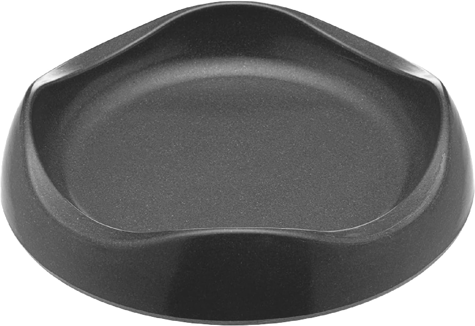 Sustainably Made Bamboo Cat Bowl, Non-Slip Base, Easy Clean, Dark Grey