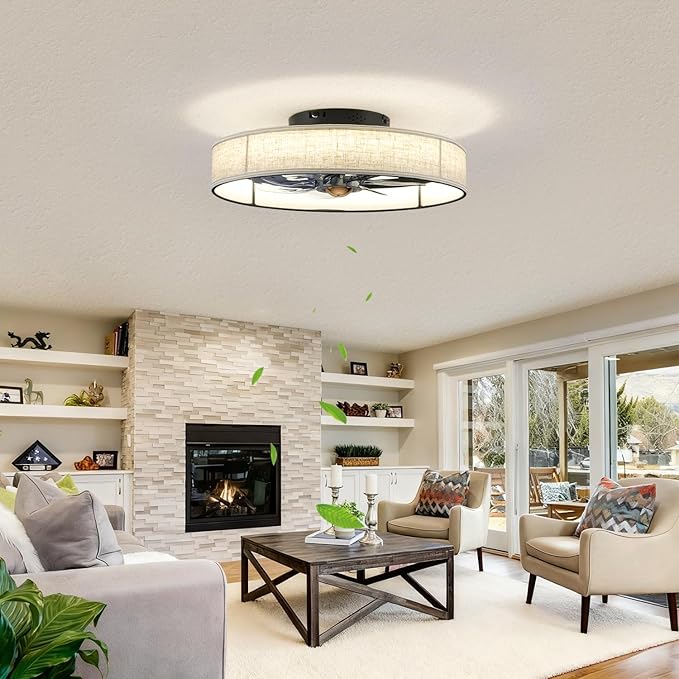 Ventilador de Techo 20" Con Luz LED y Control Remoto, 6 Velo miniatura 3