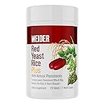 Weider Red Yeast Rice Plus 1200mg, with 850mg of Natural Phytosterols, Gluten Free, One Month Supply