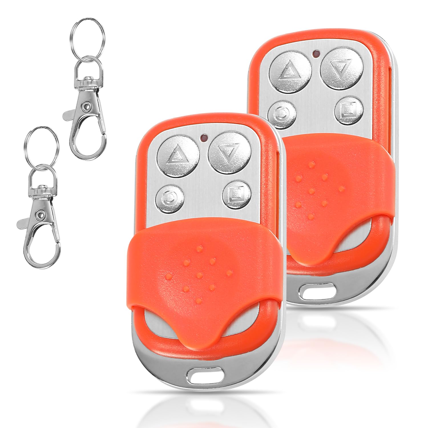 2 Mando Garaje Universal 433.92Mhz, Mando a Distancia Puerta Garaje Clonador de 4 Botones Alcance de 50 Metros, mando a distancia universal para coches, puertas de garaje y portones
