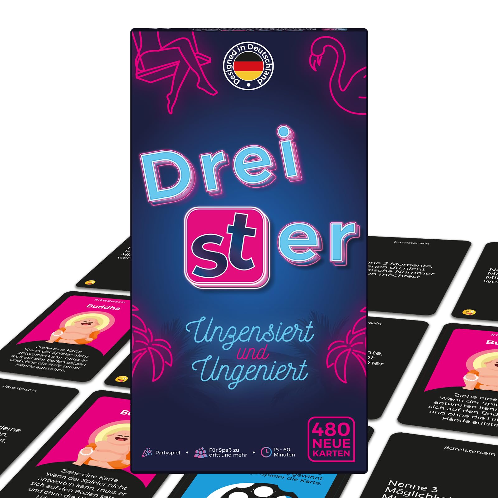 DREISTER Unzensiert und Ungeniert – Erwachsenen-Kartenspiel (480 Karten)