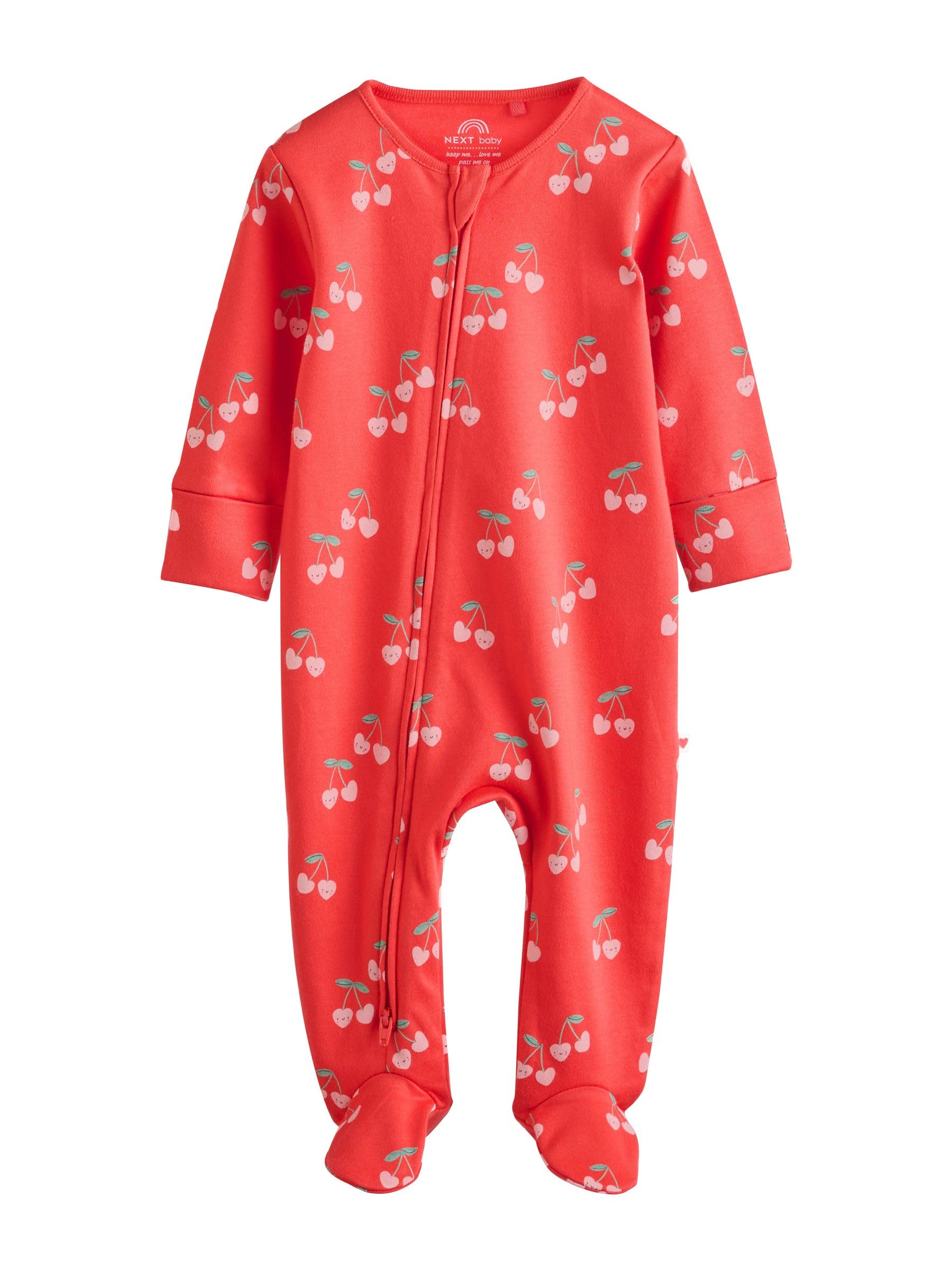 NEXT Bambina Confezione da 4 Tutine per Neonati con Zip bidirezionale