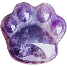 Crystal Cat Paw Amethyst, Natural Amethyst Crystal with Healing Energy, Cat Gifts for Cat Lovers & Crystals Collectors, Reiki Stone for Anxiety Relief & Home Decor