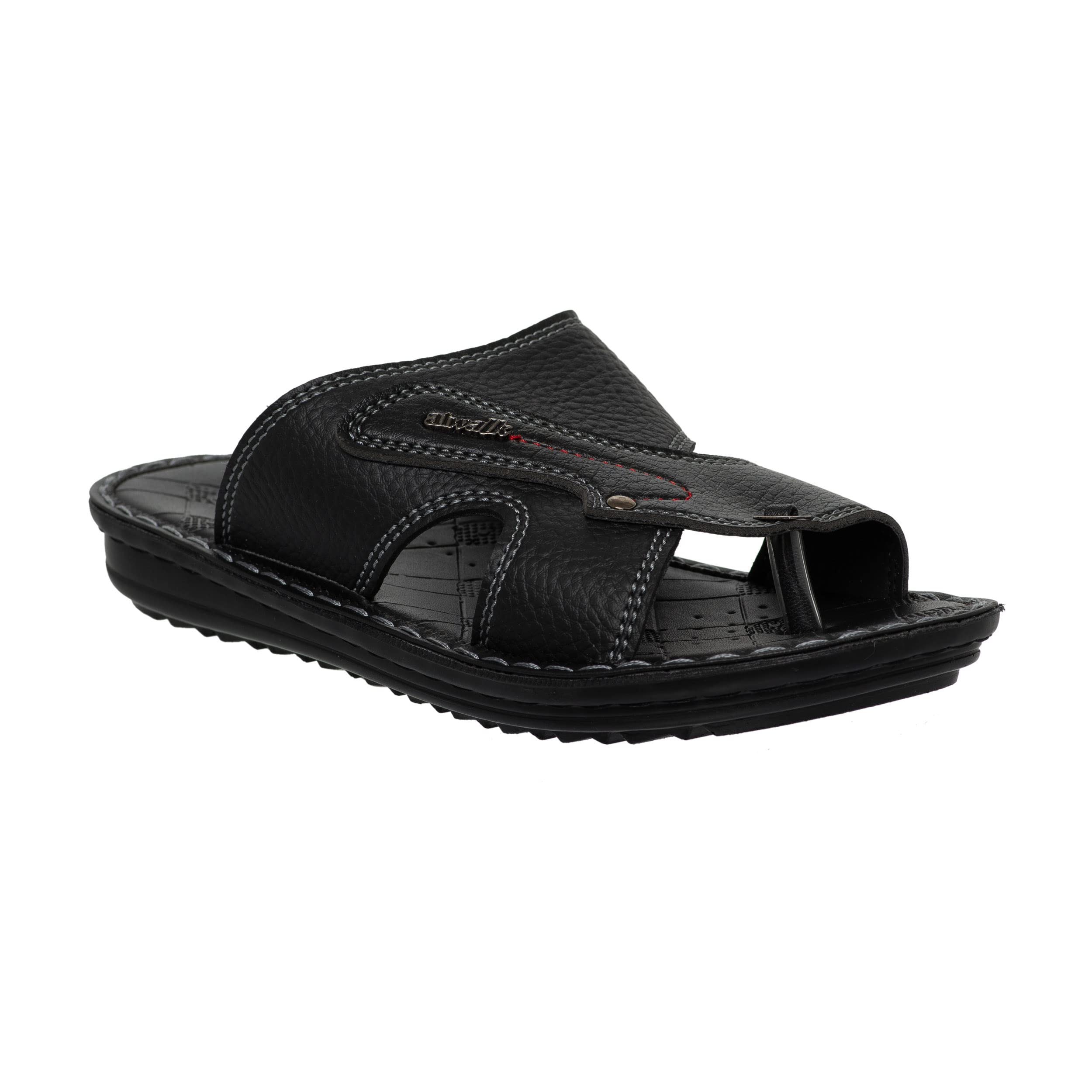 AEROWALK Stylish T-Shape Fashion Sandal/Slipper for Men | Comfortable | Lightweight | Anti Skid | Casual Office Footwear (NT03_BLACK_42) (B0BX912DQ9) Amazon Price History, Amazon Price Tracker