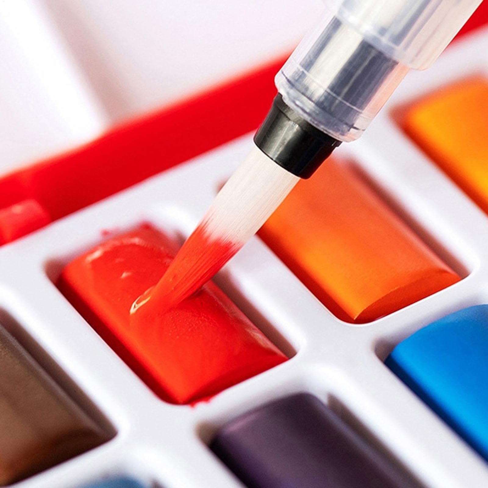 Juego de pintura al agua, suministros de arte de dibujo, pinceles de arte