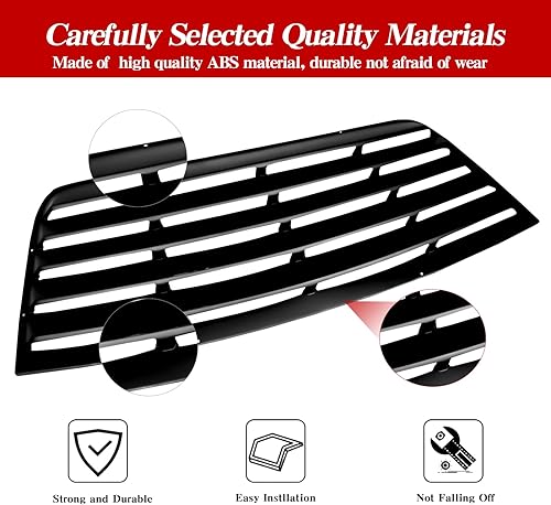 Miniatura 4 de Rejillas de ventana trasera para Challenger 2008 2009 2010 2011 2012 2013 2014 2015 2016 2017 2018 2019 2020 2021 2022 2023 2022 2020 2023 2022 2020