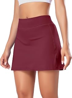 Tennis Skirts for Women with Shorts Golf Skirt Athletic Skorts High Waisted Running Skort Workout Casual Activewear