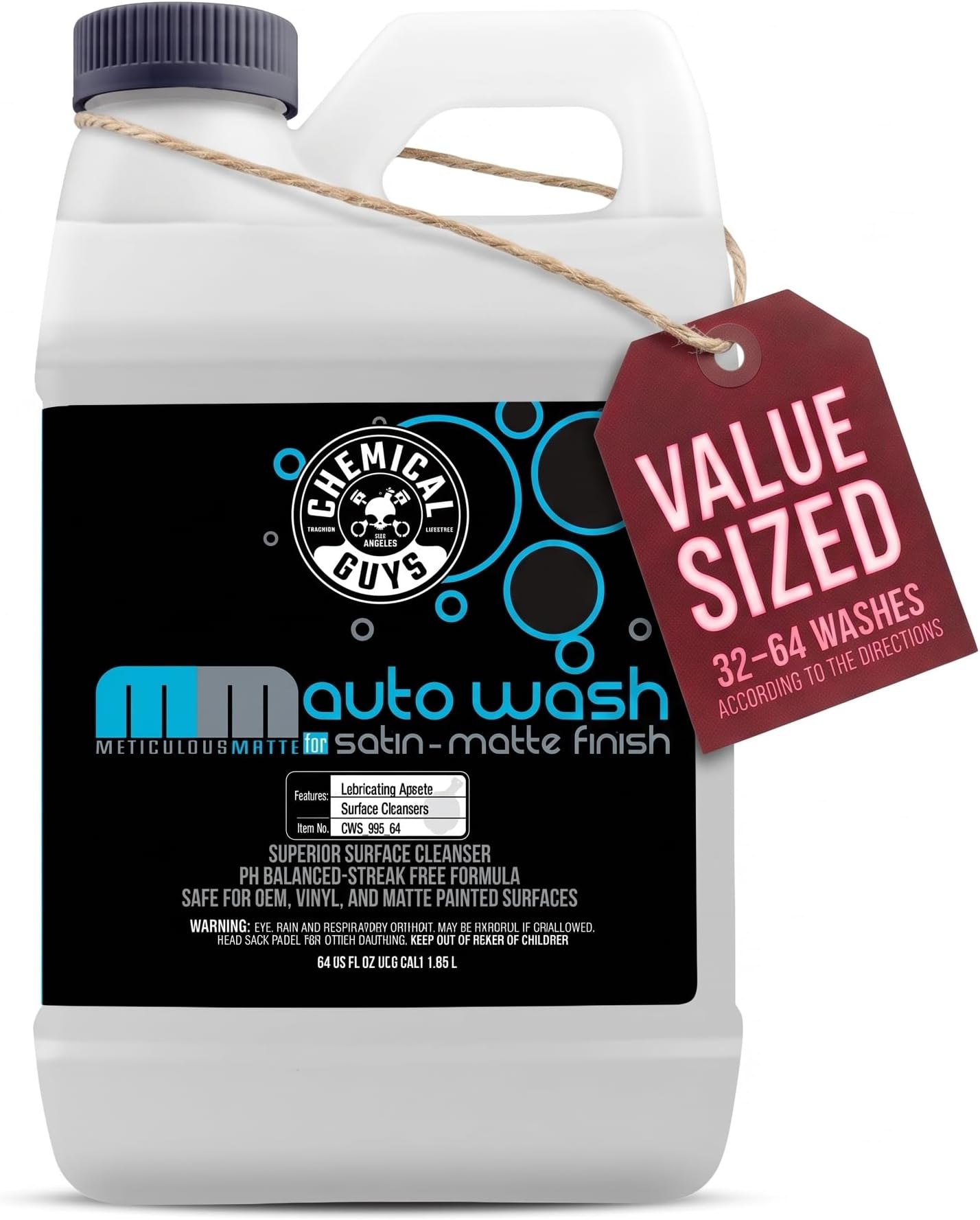 Chemical Guys Meticulous Matte Car Wash Soap, 64 fl oz