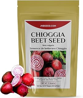 Chioggia Beet Seed for Planting(Approx. 550 Seeds 11 Grams) Bullseye Beet, Candy Cane Heirloom Non-GMO Beetroot Vegatable