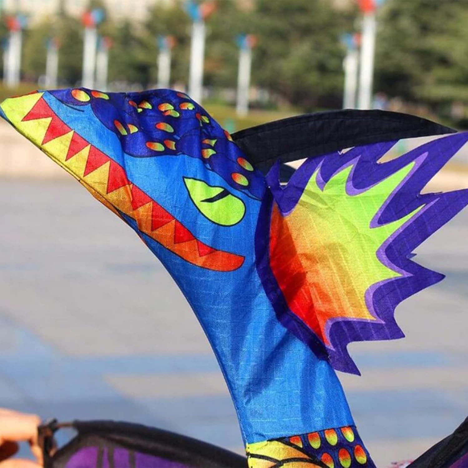 140X120cm New 3D Dragon Kite Large Size Animal Kites Flying Outdoor Fun Toy for Adults Children with 100M Kite Line Board