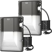 Vista 11 de CINOTON Luz LED de Pared de 30W con Sensor de Anochecer a Amanecer, 3600LM, 5000K Luz de Día [120Vac] Luces de Pared Exteriores IP65 Impermeables