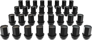 AEV Black Lugnut Kit 32 Piece 14x1.5 OE Style 7/8 Hex 1.78 Compatible with Ram HD, Sierra HD/Silverado HD.