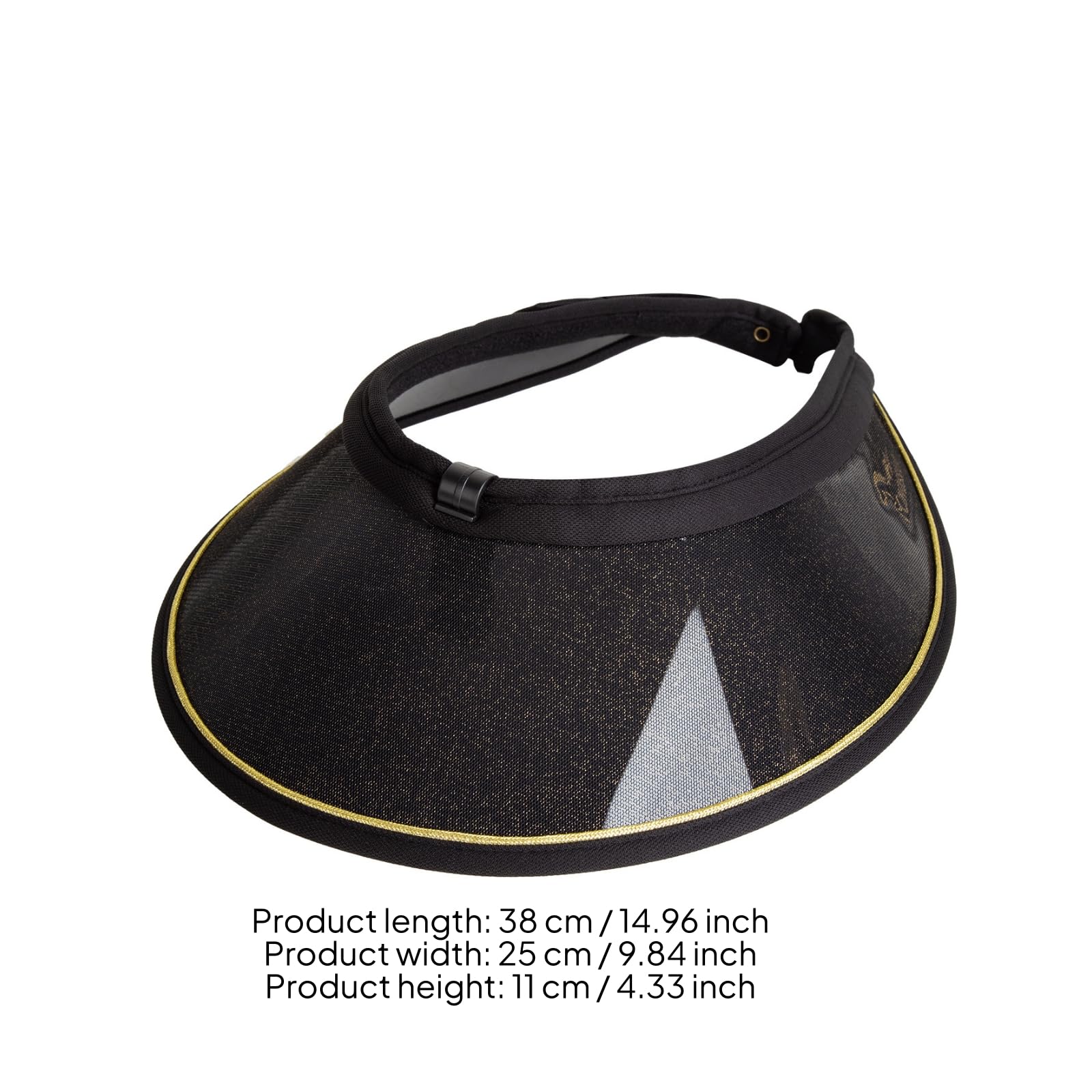 perfeclan Visera para Casco Ecuestre Ancha Protector de Malla Banda Acolchada Correa Ajustable con Hebilla Policarbonato Transpirable Adecuada para