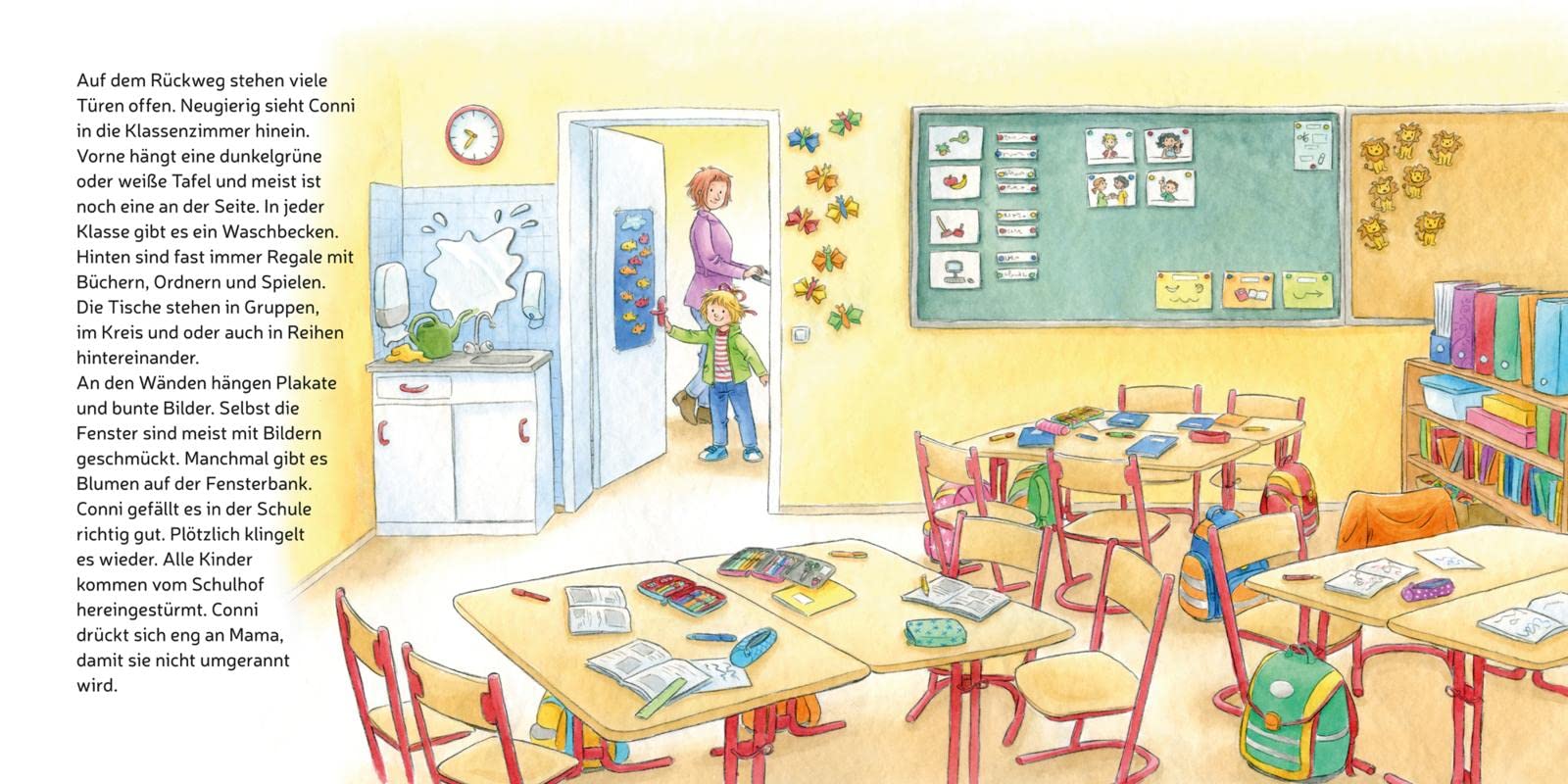LESEMAUS 101: Conni kommt in die Schule: Kleines Bilderbuch für Vorschulkinder