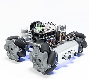 SunFounder Smart Robot Car Kit Compatible with Arduino UNO R3, 4WD Omnidirectional Movement, FPV, ESP32 CAM, APP Romote Control etc, Educational Robotic Kit for Adults
