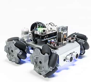 SunFounder Smart Robot Car Kit Compatible with Arduino UNO R3, 4WD Omnidirectional Movement, FPV, ESP32 CAM, APP Romote Control etc, Educational Toy Robotic Kit for Kids & Adults