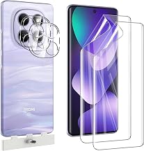 [2 + 2 Screen Protectors for Xiaomi Redmi Note 15 5G,2 Pieces Camera Film+2 Pieces HD Flexible Hydrogel Film,Supports Fingerprint Unlocking,Anti-Scratch