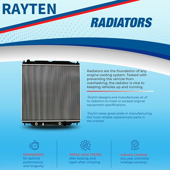 Rayten 2896 Radiator Compatible with Hyundai Accent 2006-2011 1.6 L4