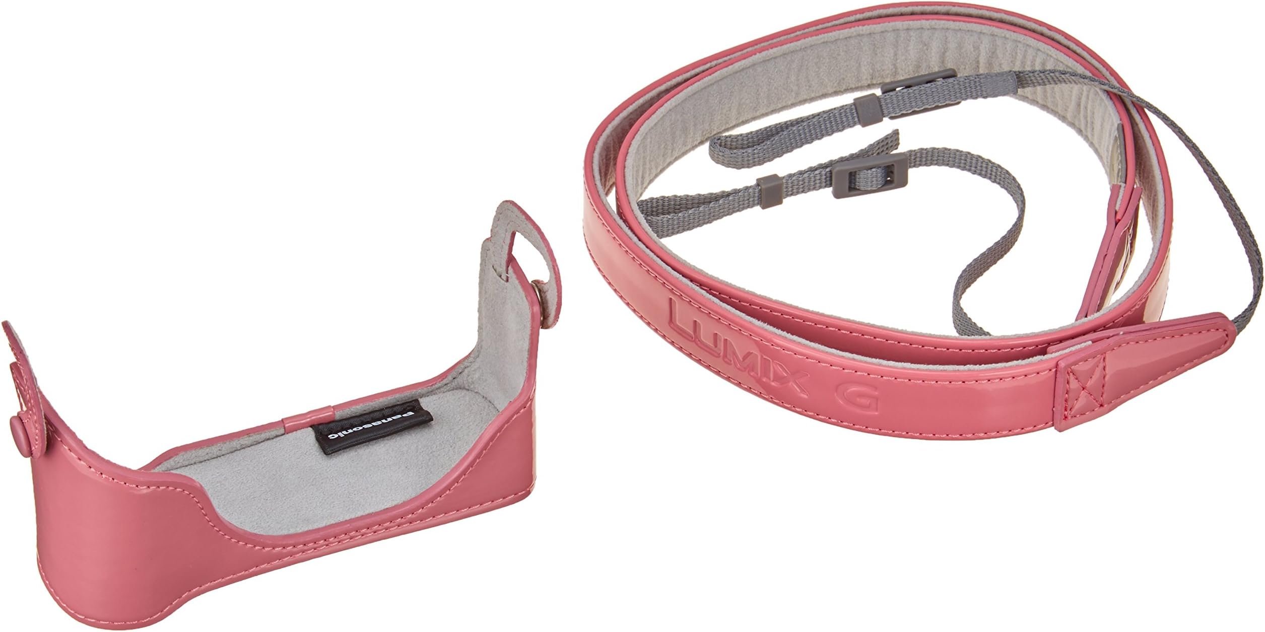 Panasonic DMW-BCSK1-P Pink | LUMIX Body Case & Shoulder Strap for GF3 (Japan Import)