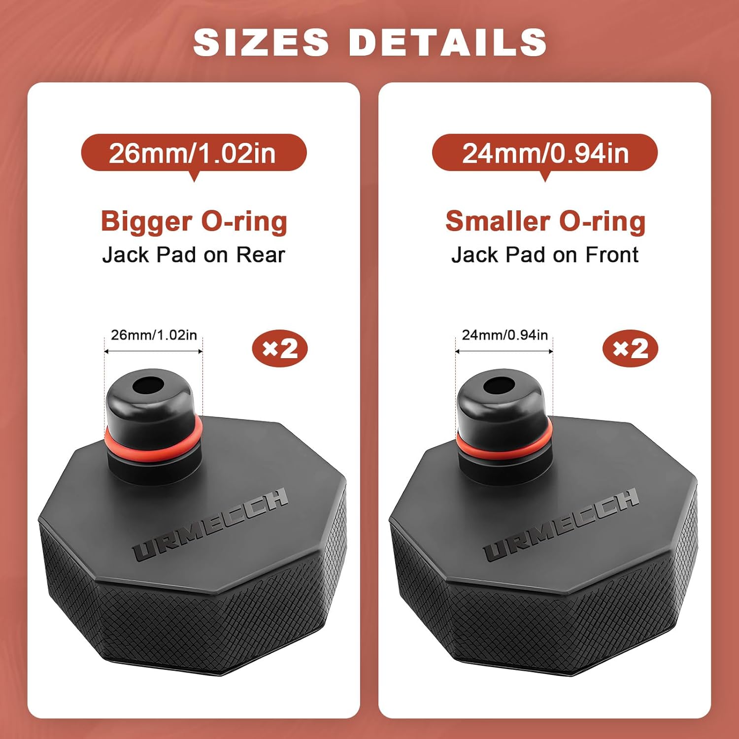 Lifting Jack Pads and Tire Repair Tool Kit for Ford Mach E, 4PCS Rubber Jack Pad Adapter Jacking Point Pucks for Mustang Mach-E 2021-2025, All-in-1 Car Tire Repair Tool Kit with Storage Box