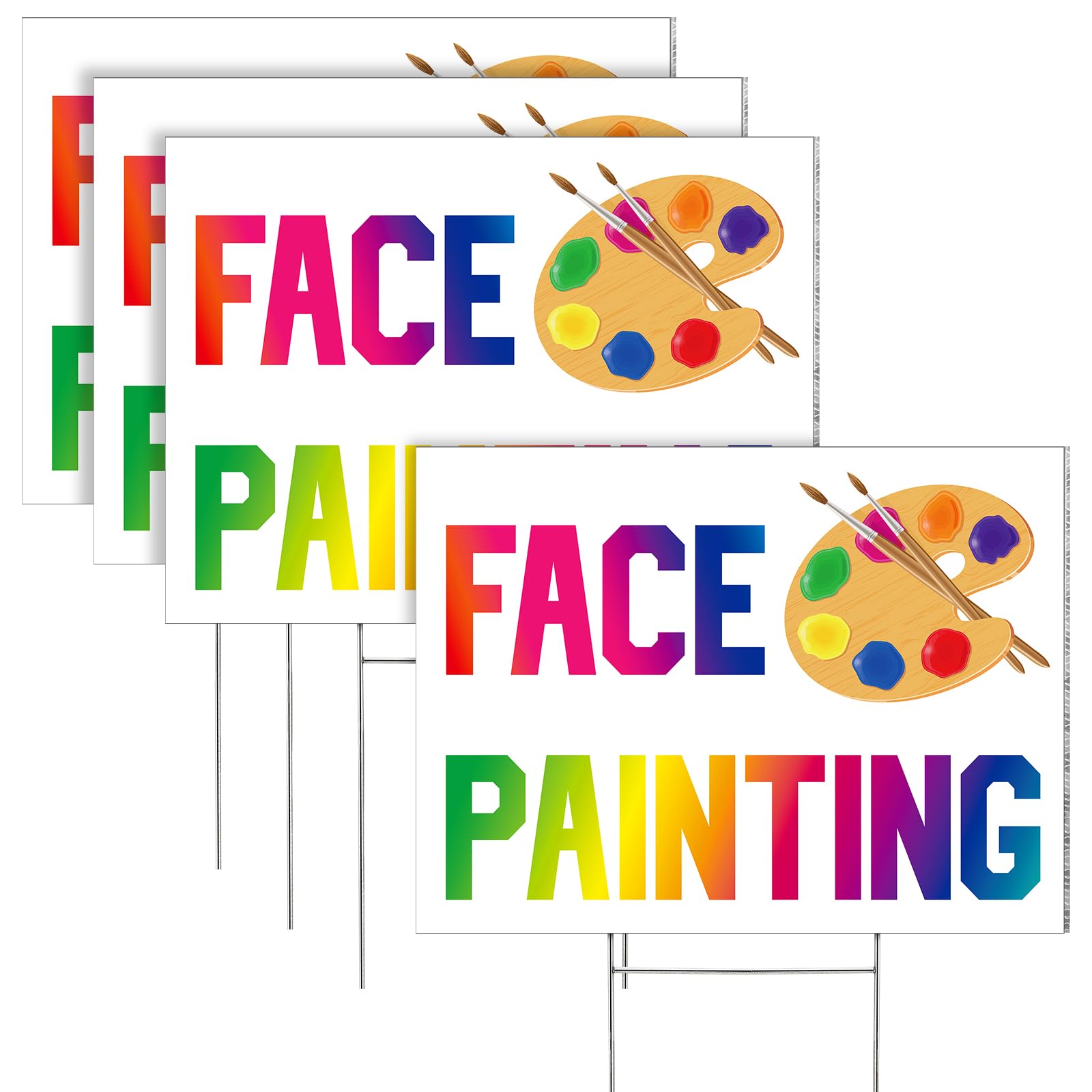 Peinture sur le visage panneaux de 40x30 cm parfaits pour stands Halloween et cosplay